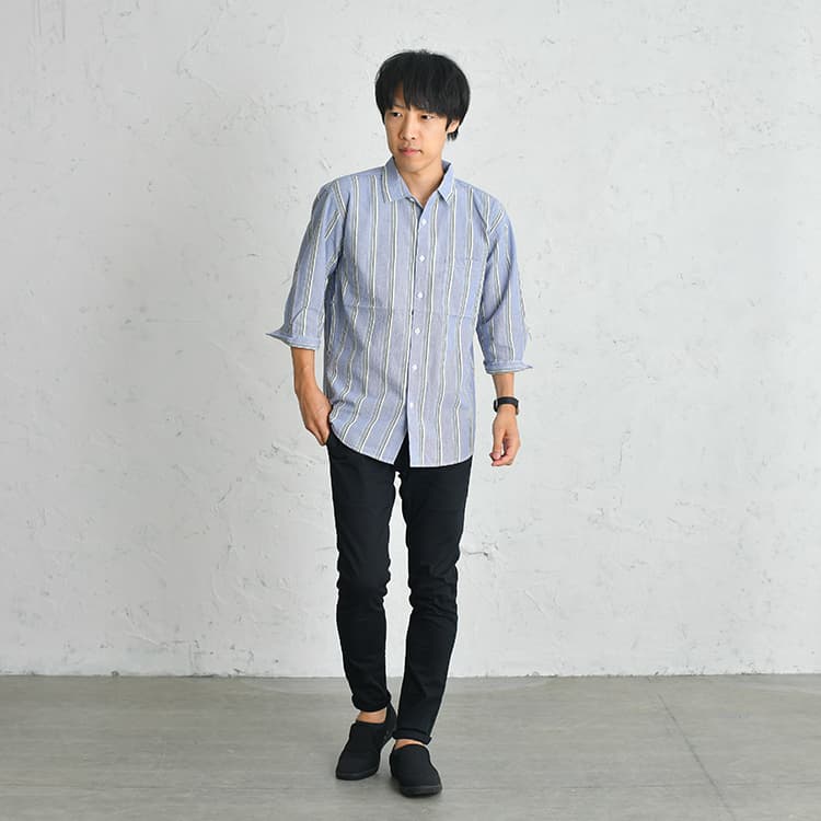【プロ厳選】塩顔フレッシュさん大勝利。ストライプシャツコーデ