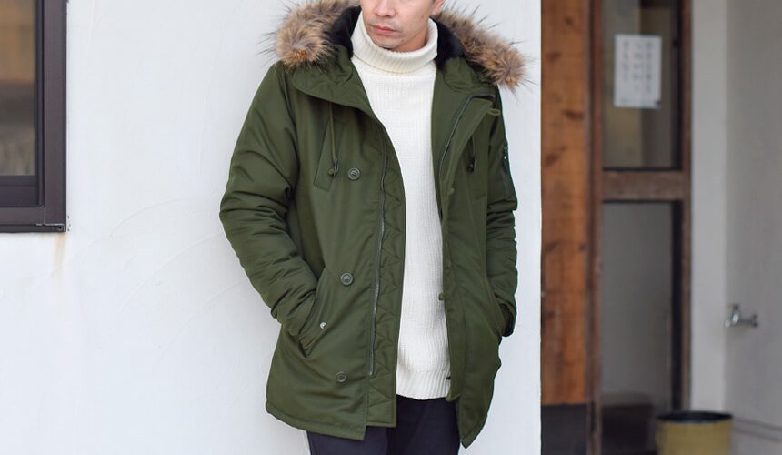 モッズコート・中綿n-3bジャケット