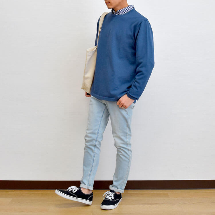 女子ウケデニムパンツコーディネート