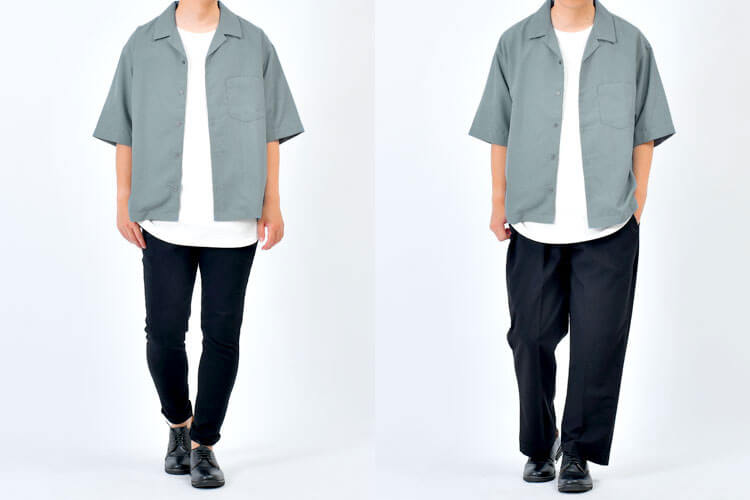 メンズにおすすめのAラインシルエットコーデ