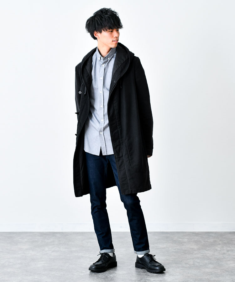 ダッフルコートを使ったメンズコーデ