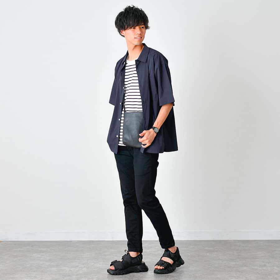 ミニショルダーバッグを使ったメンズコーデ