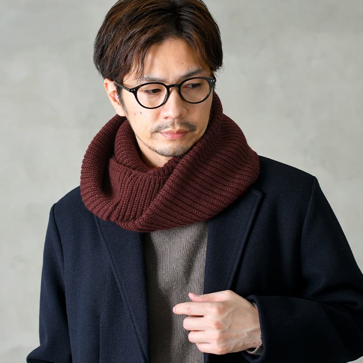 【OUTLET/返品交換不可】ニット編みスヌード