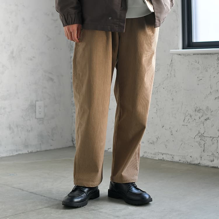 【OUTLET/返品交換不可】コーデュロイセミワイドパンツ