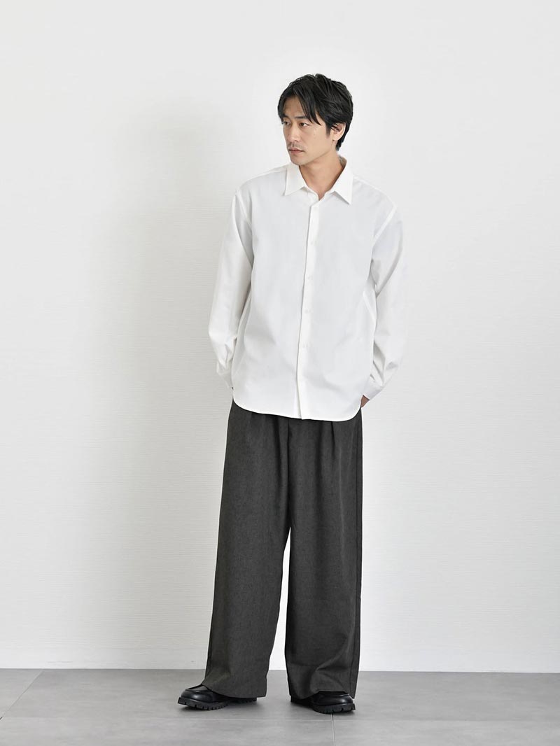 サマーワイドパンツを使った夏のコーディネート例