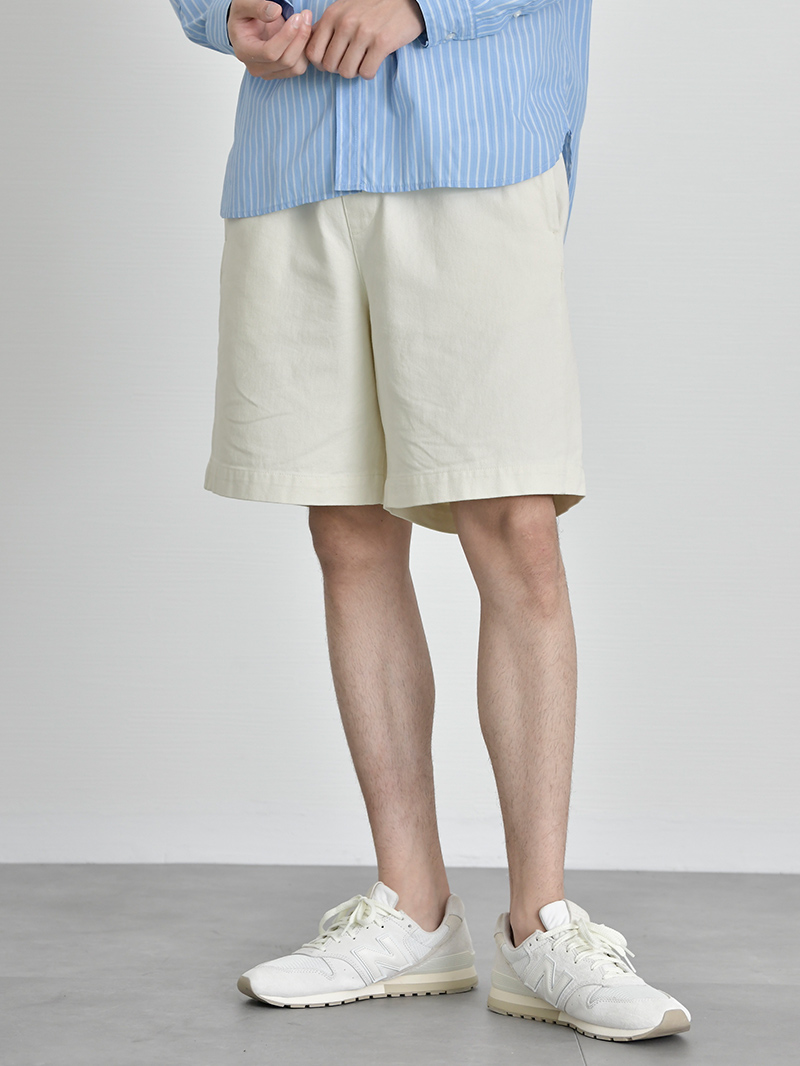 ツイルショートパンツサムネイル（アイボリー）