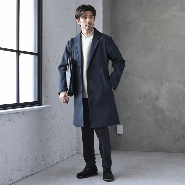 美品EMMEL REFINES チェスターコート ロングコート ウール アルパカ