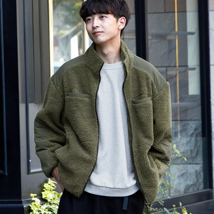 【OUTLET/返品交換不可】リバーシブル ボアジャケット