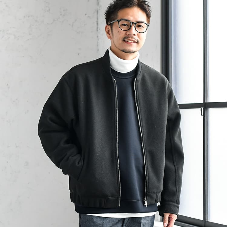 ウールライクショート丈ジャケット