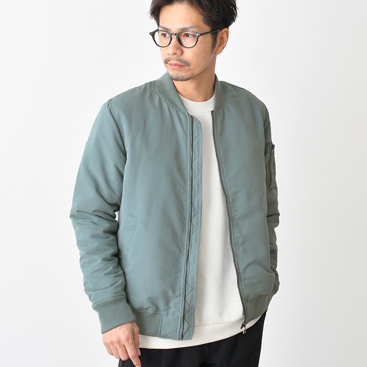 【OUTLET/返品交換不可】薄中綿 MA-1 ジャケット