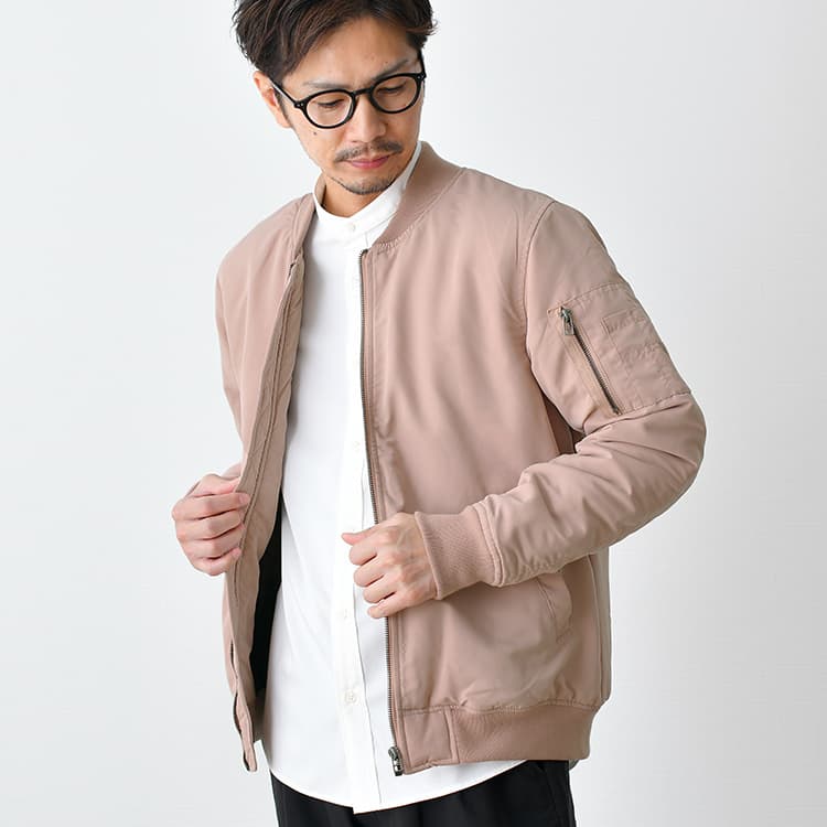 【OUTLET/返品交換不可】薄中綿 MA-1 ジャケット