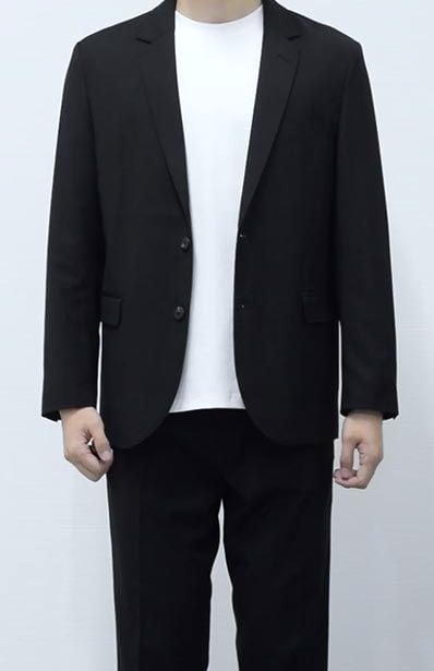 183cm・75kg の方が L を着用