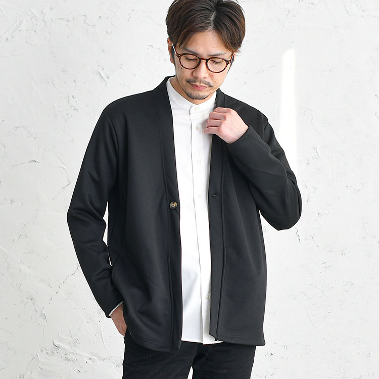 1つボタン キレイめカーディガン