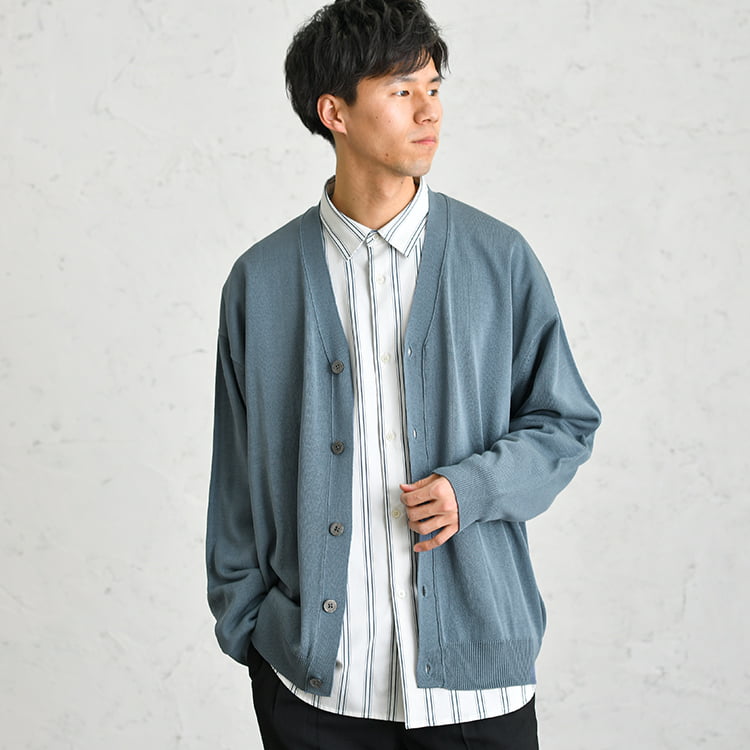 ルーズフィット ニット カーディガン