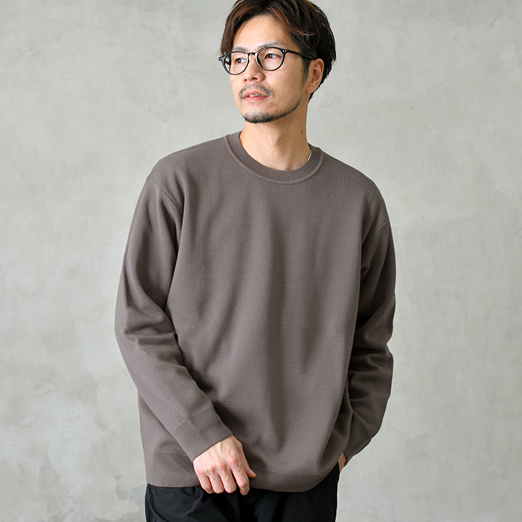 お手入れかんたん ハーフミラノリブ 春ニット