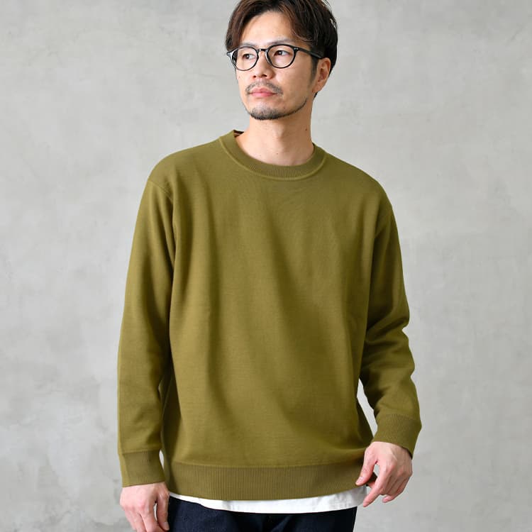 お手入れかんたん ハーフミラノリブ 春ニット