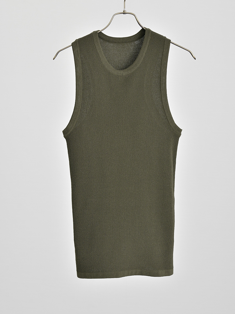 ストレッチレイヤードタンクトップサムネイル（カーキ）