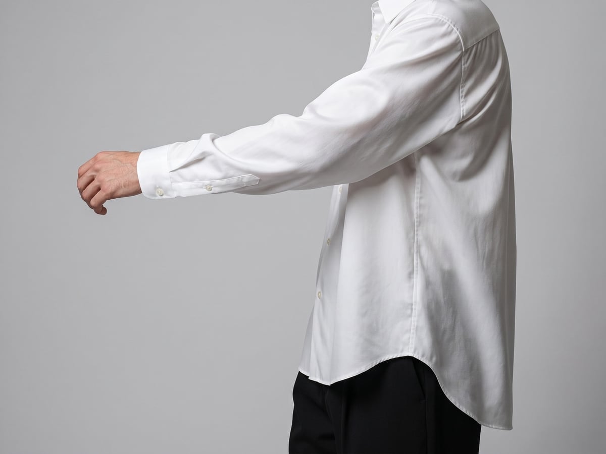 窮屈感のない、すっきりしたシルエット