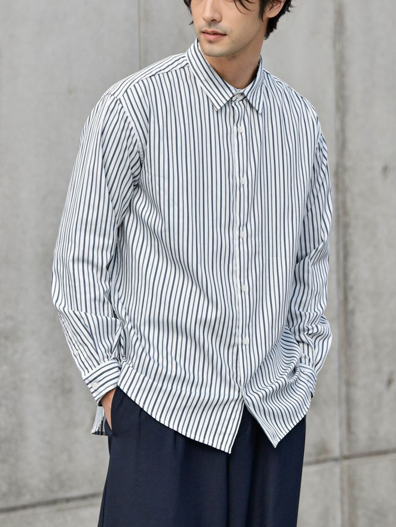ストライプシャツ／サムネイル