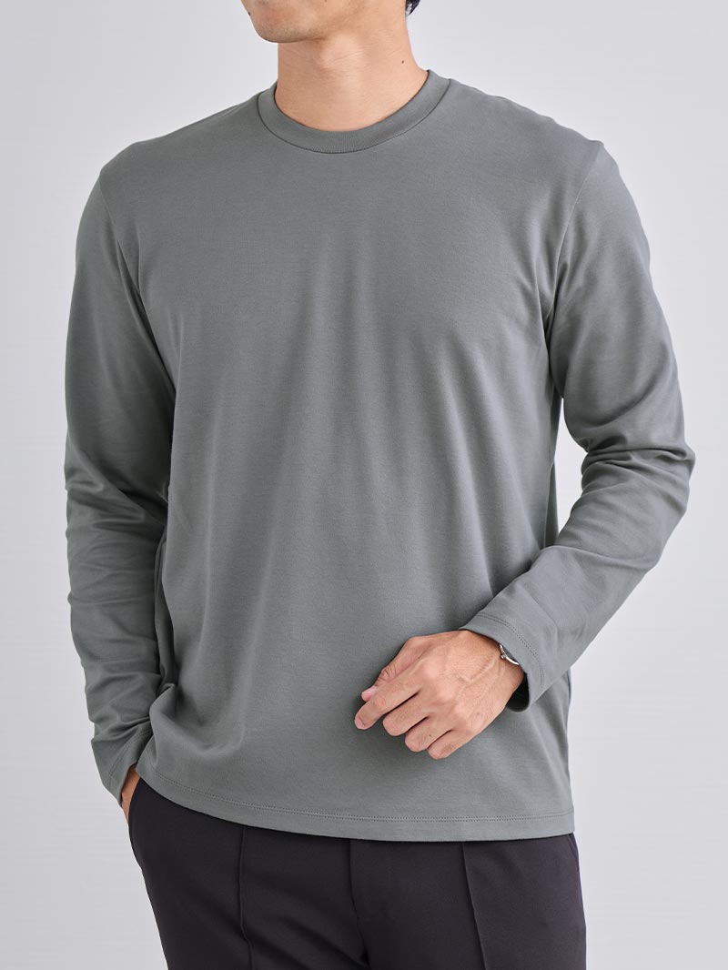 CODEロングスリーブTシャツ（グレー）