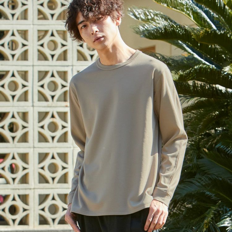 【OUTLET/返品交換不可】裏起毛リキッドサーモカットソー