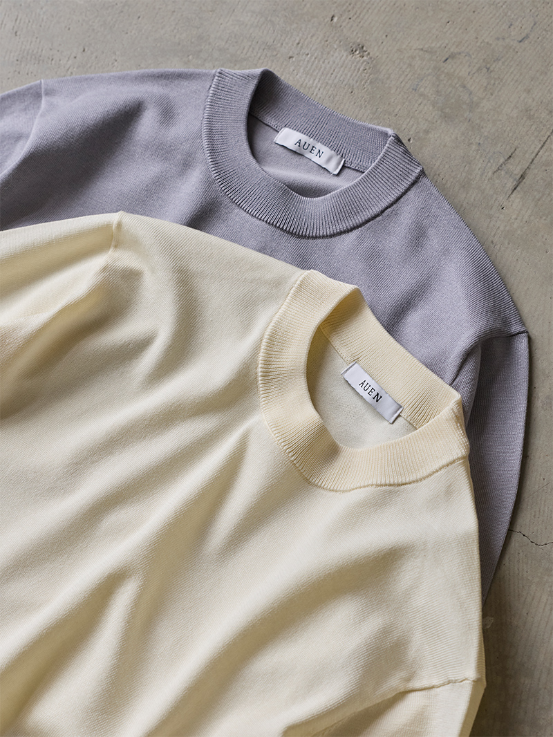 ハイゲージシルクニットサムネイル／カラー：全色平置き