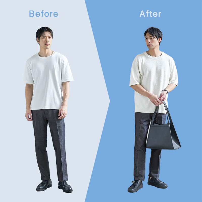 比較画像／味変トップス着用イメージ