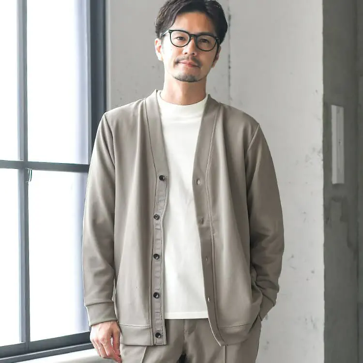 ETONNE　セットアップ　ベージュ　ビジネスカジュアル　綿100　Мサイズ ETONNE セットアップ ベージュ ビジネスカジュアル 綿100 М