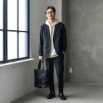 テーラードジャケットとパーカーを使ったメンズ秋コーデ