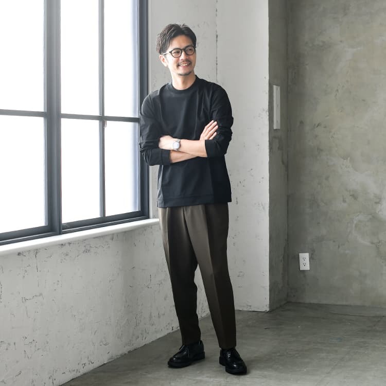 大人顔クールさんにもおすすめなゆったりワイドパンツコーデ