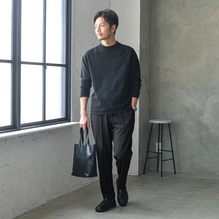 クールさんのスマートさが光るブラックコーデ