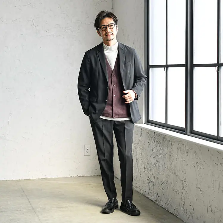 c-boy style イタリアブランド 短丈ニット × Old GAP コーデ 90s 00s old gap アーガイルニット シティーボーイ 短丈 希少