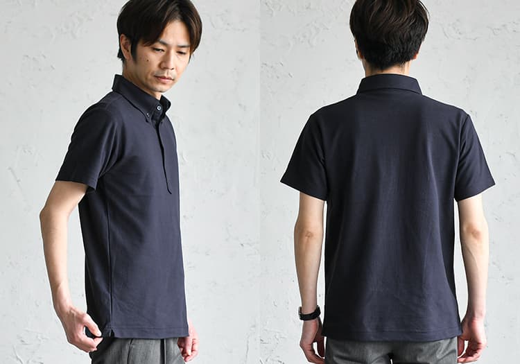 ポロシャツを着用した男性