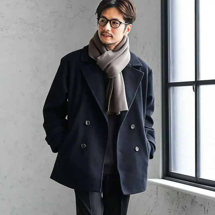 TOMORROWLAND ネイビー ピーコート TOMORROWLAND ネイビー ピーコート