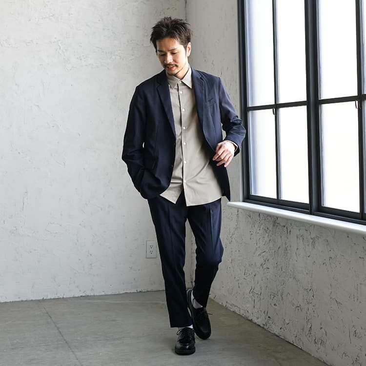 フレッシュさんらしく着るセットアップコーデ