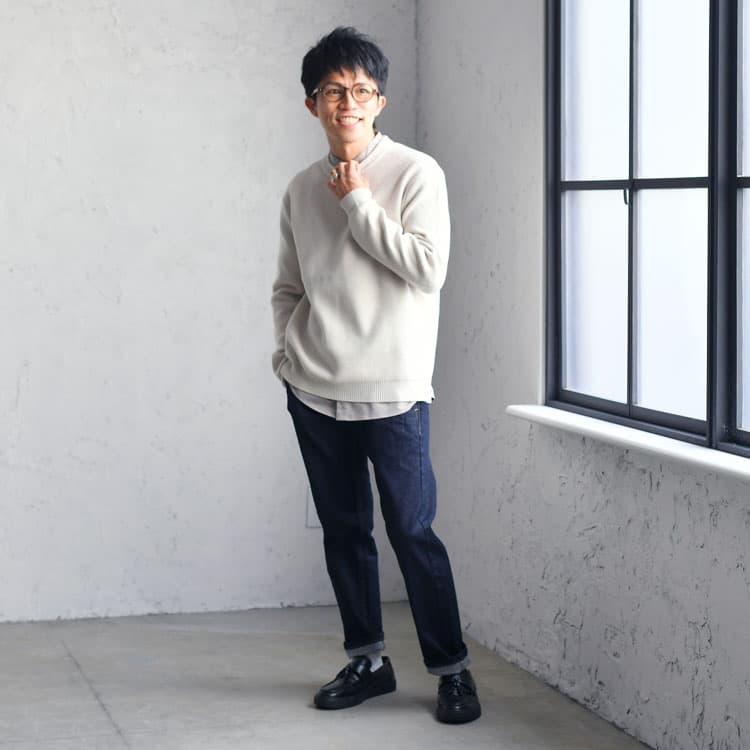 チャーミングさんに着てほしい！ニット✕ジーンズの大人カジュアル