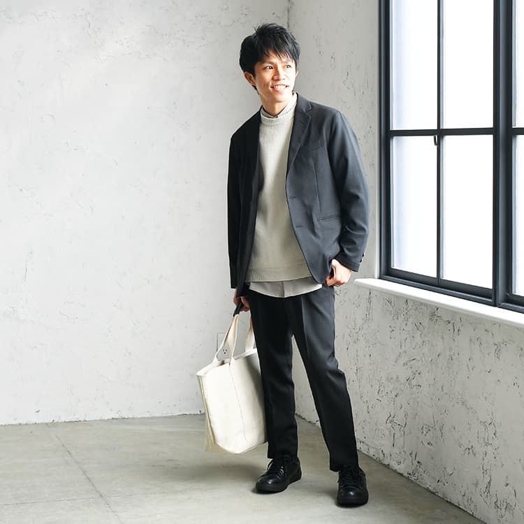 キレイめセットアップをチャーミングさんらしく着る