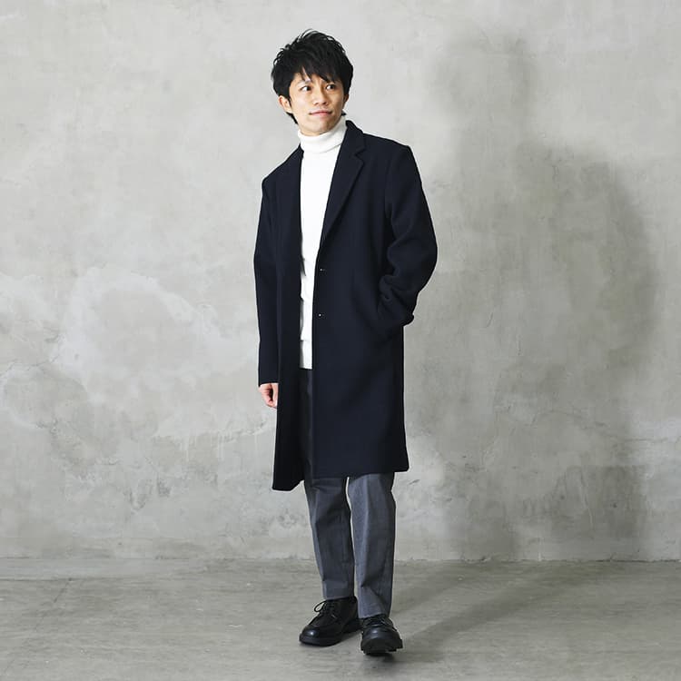 スタイルアップに効果アリ！コート+タートルのあったかセット