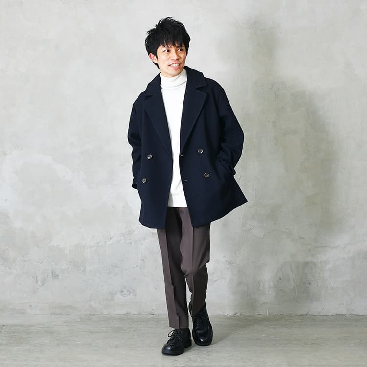 チャーミングさんらしく着るPコートコーデ