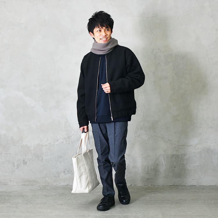 マフラーが実はポイント！デートコーデ