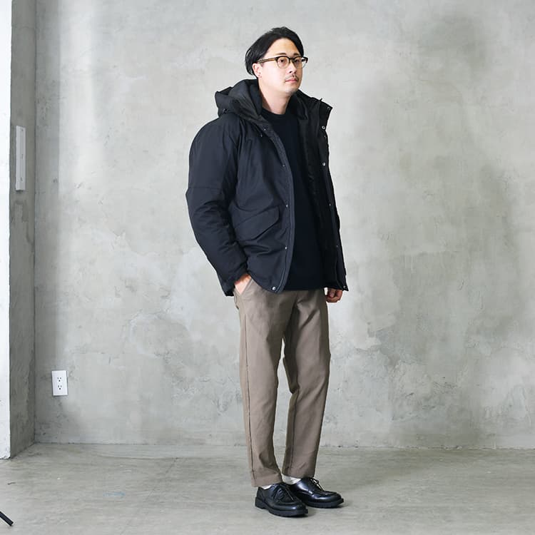 重ね着が苦手なパパさんにおすすめのダウンジャケットコーデ