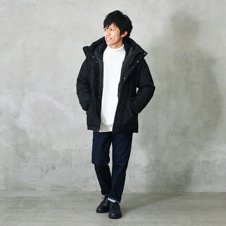 チャーミングさんのダウンジャケットコーデのポイント