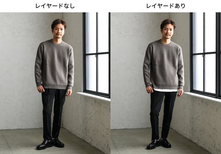 ニットの下は何を着る インナーの選び方や着こなし方 コーデなどを紹介 ニットの下は何を着る インナーの選び方や着こなし方 コーデなどを紹介 30代 40代 50代からのメンズファッション通販dcollection