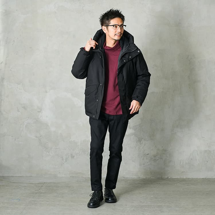 エレガントさんに似合うワインカラーを使ったコーデ