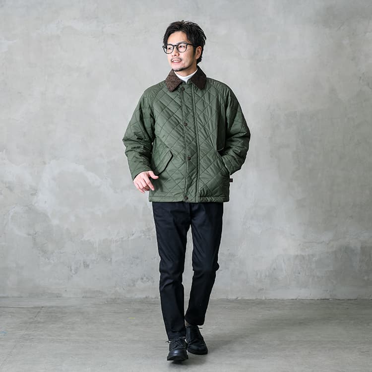 フレッシュさんに似合うキルティングジャケットの着こなし