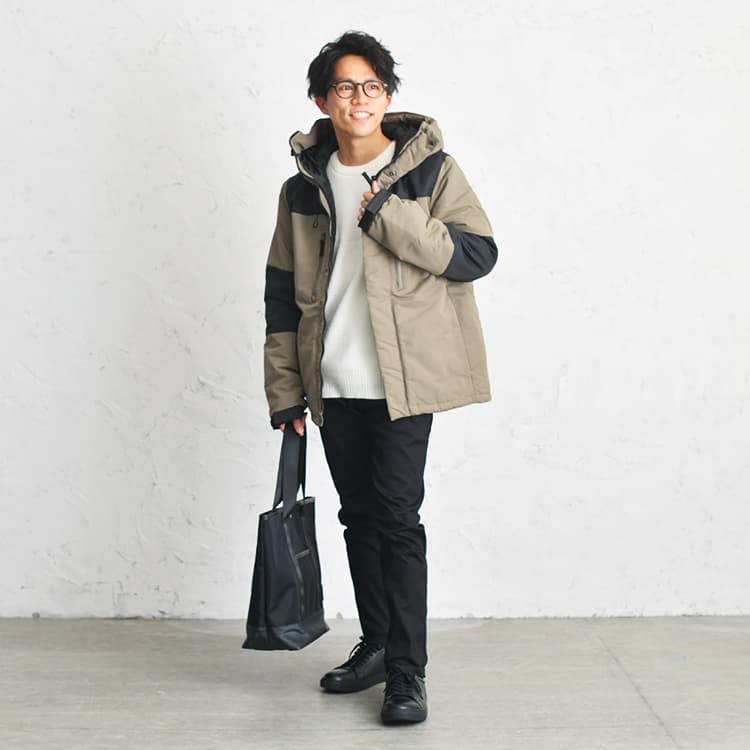 アウトドアテイストを取り入れた大人カジュアルは、メリハリが鉄則です♪