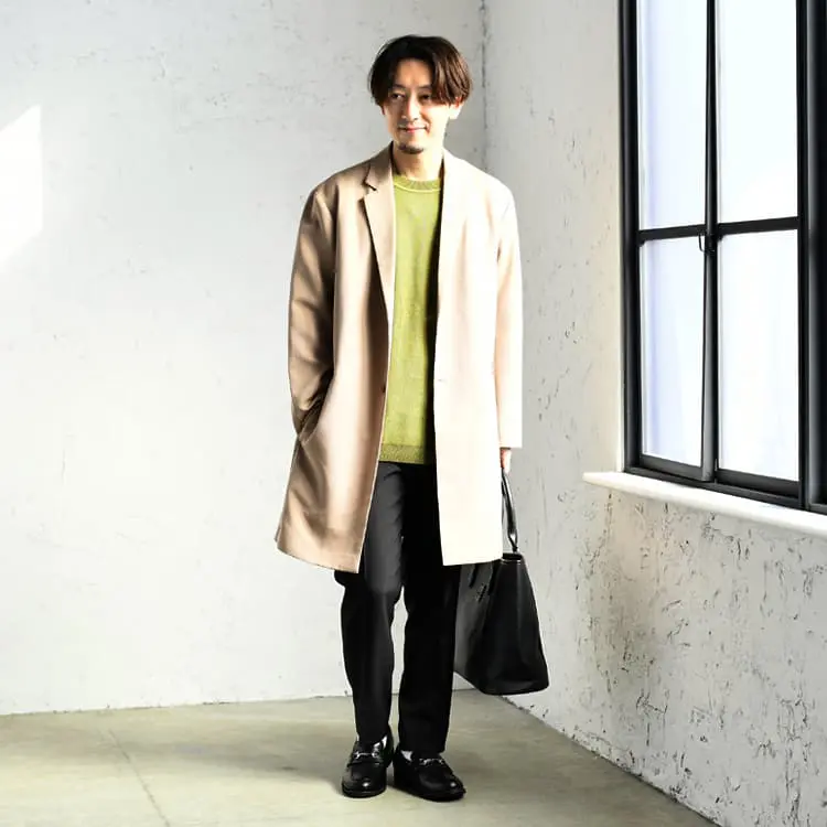 メンズのベージュチェスターコートで一気にオシャレになる方法 - AUEN