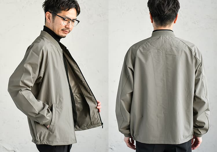 ブルゾンのサイズ感をさまざまな角度からチェック