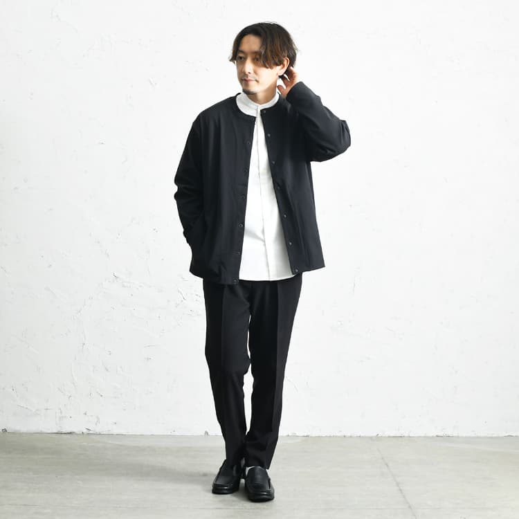 【骨格ウェーブ】スタイルがよく見える！シンプルモノトーンコーデ