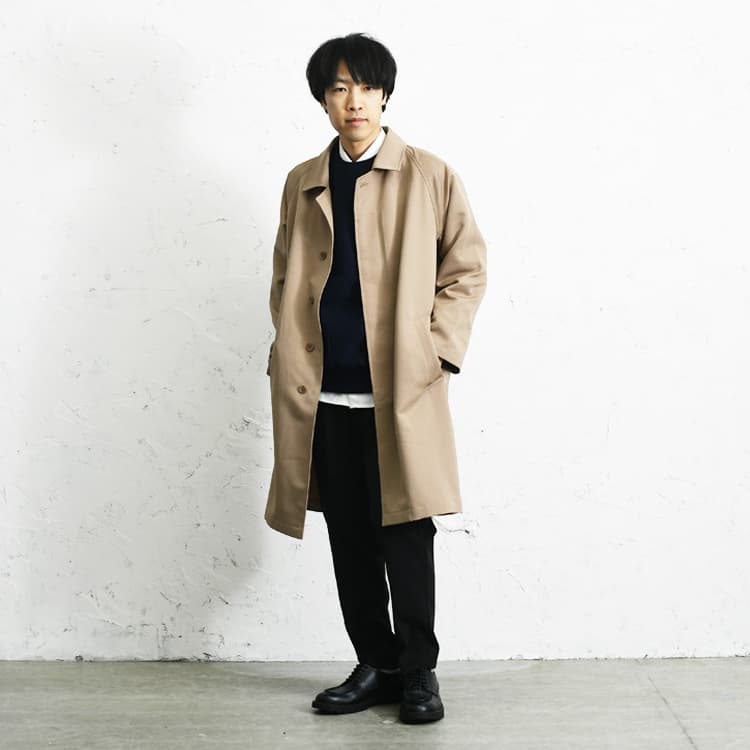 【40代向け】ステンカラーコートでばっちり決まる大人カジュアル